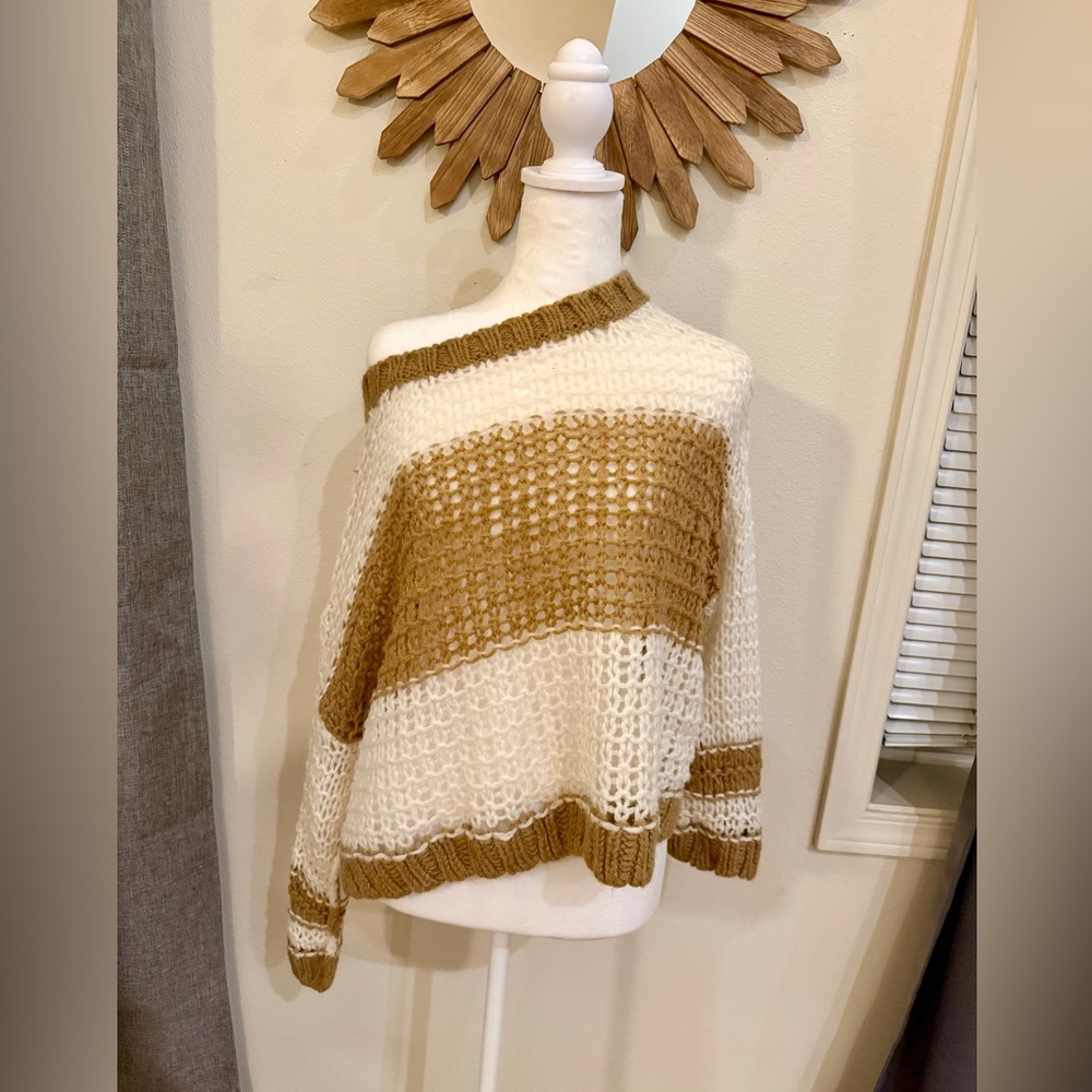 🌼 Free People Monaco Sweater – Women’s Small | Boho Chic